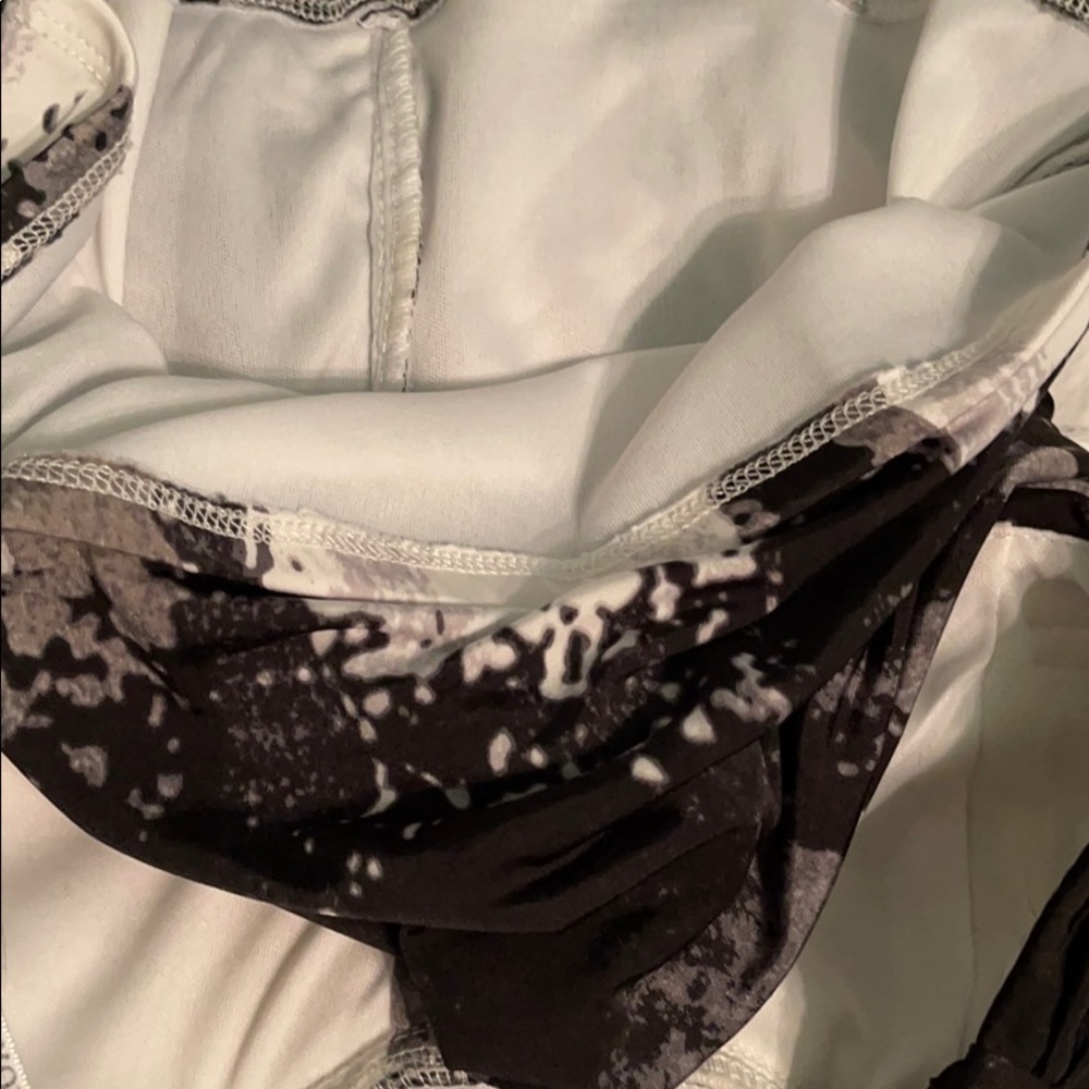 NWOT XOXO Print Strapless Shirred Mini Dress With Halter Necklace Small - Picture 9 of 10